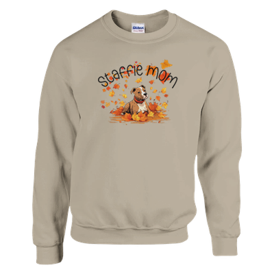 Staffie Mom Autumn Sweatshirt | Cute Staffordshire Dog Lover Sweater