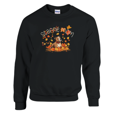 Staffie Mom Autumn Sweatshirt | Cute Staffordshire Dog Lover Sweater