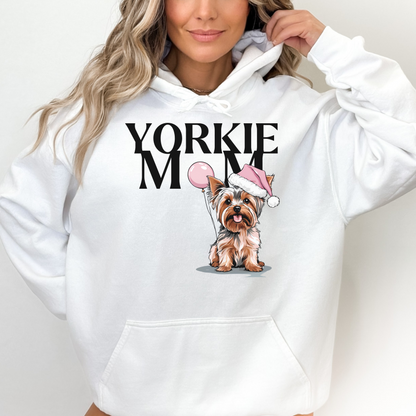 Yorkshire Terrier Mom Christmas Hoodie | Cute Yorkie Dog Lover Sweater