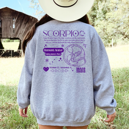 Scorpio Zodiac Y2K Edition Sweatshirt