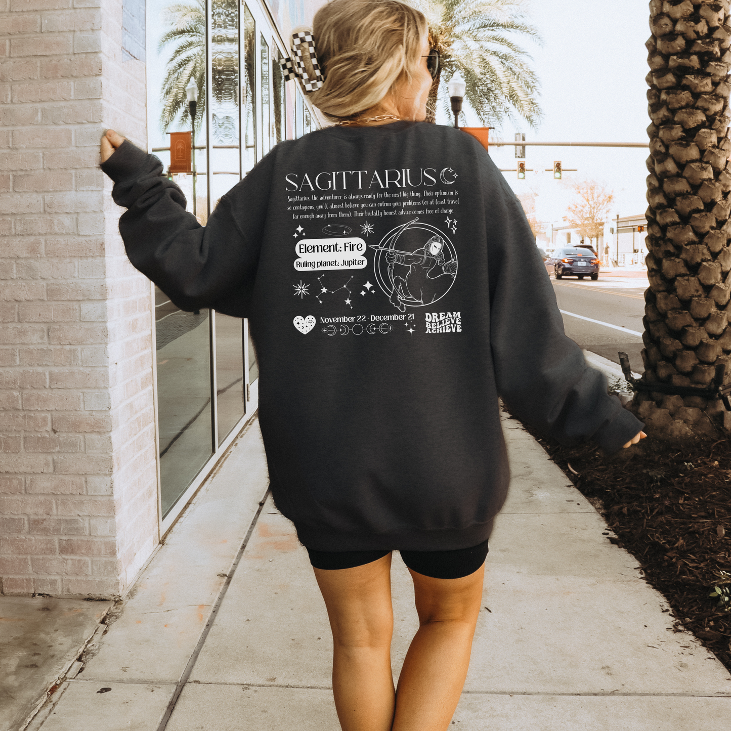 Sagittarius Zodiac Y2K Sweatshirt