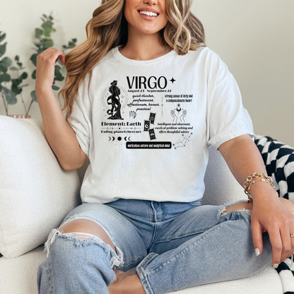 Virgo Traits T-Shirt – "Analytical & Compassionate" Astrology Tee