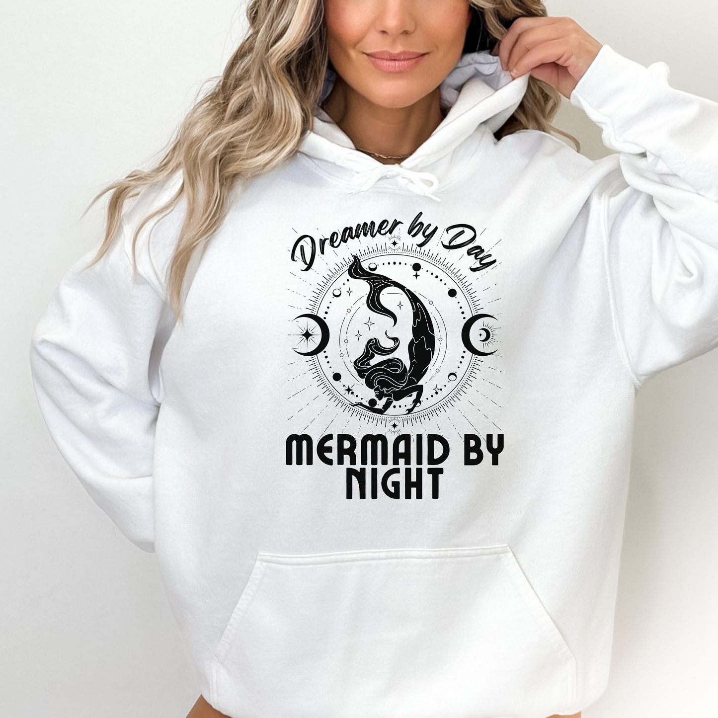 Pisces Zodiac Hoodie - "Dreamer by Day, Mermaid by Night" | Astrology Lovers Hoodie