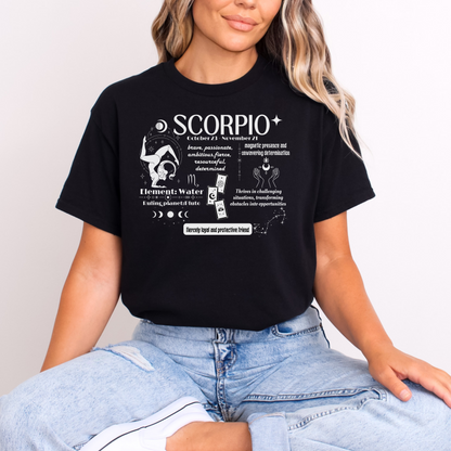 Scorpio Zodiac T-Shirt - Fiercely Loyal & Protective