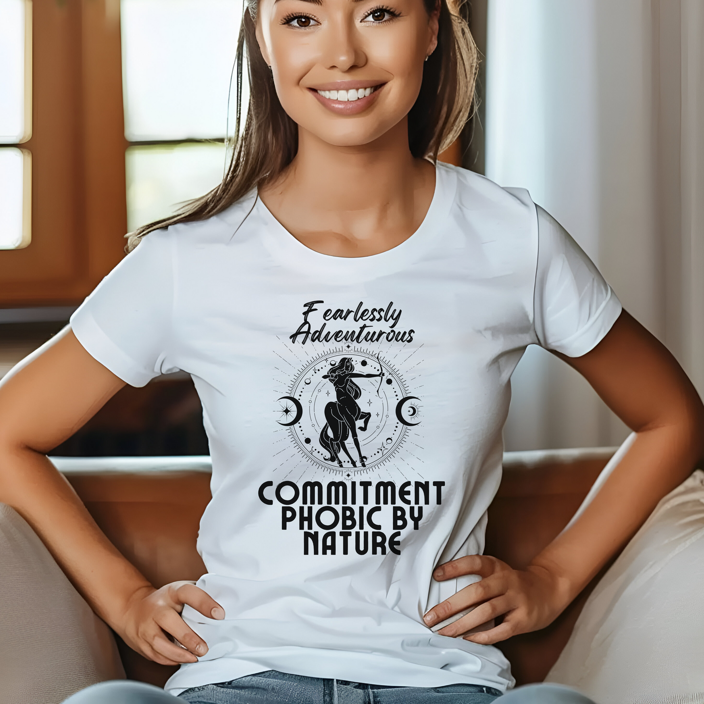 Sagittarius "Fearlessly Adventurous" Sarcastic T-Shirt