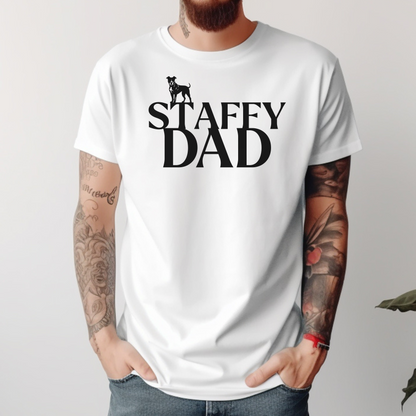 Staffy Dad T-Shirt | Proud Staffordshire Dog Lover Tee