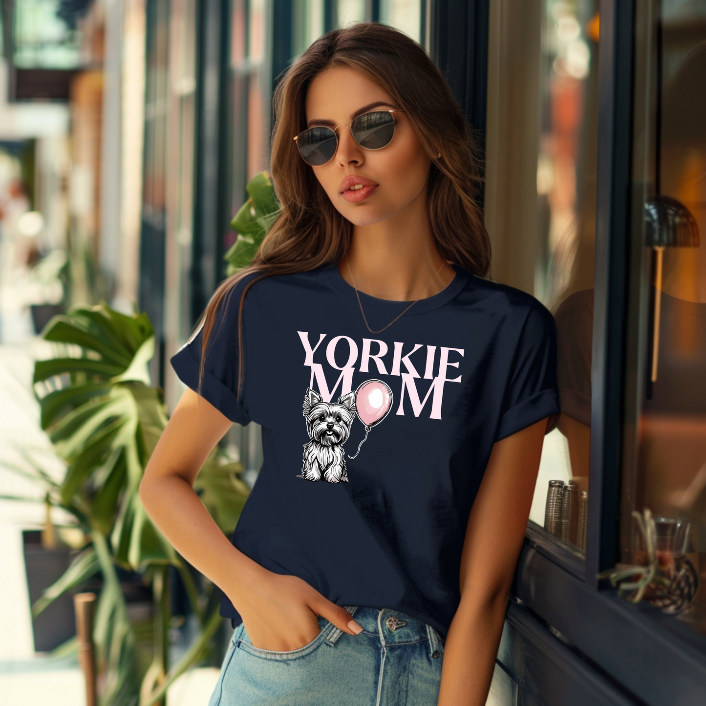 Yorkshire Terrier Mom T-Shirt | Cute Yorkie Dog Lover Tee