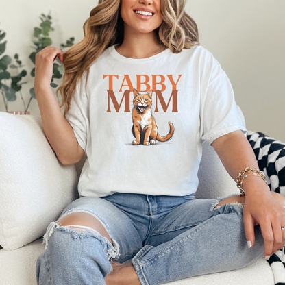 Tabby Mom T-shirt | Ginger Tabby Cat Lover Tee