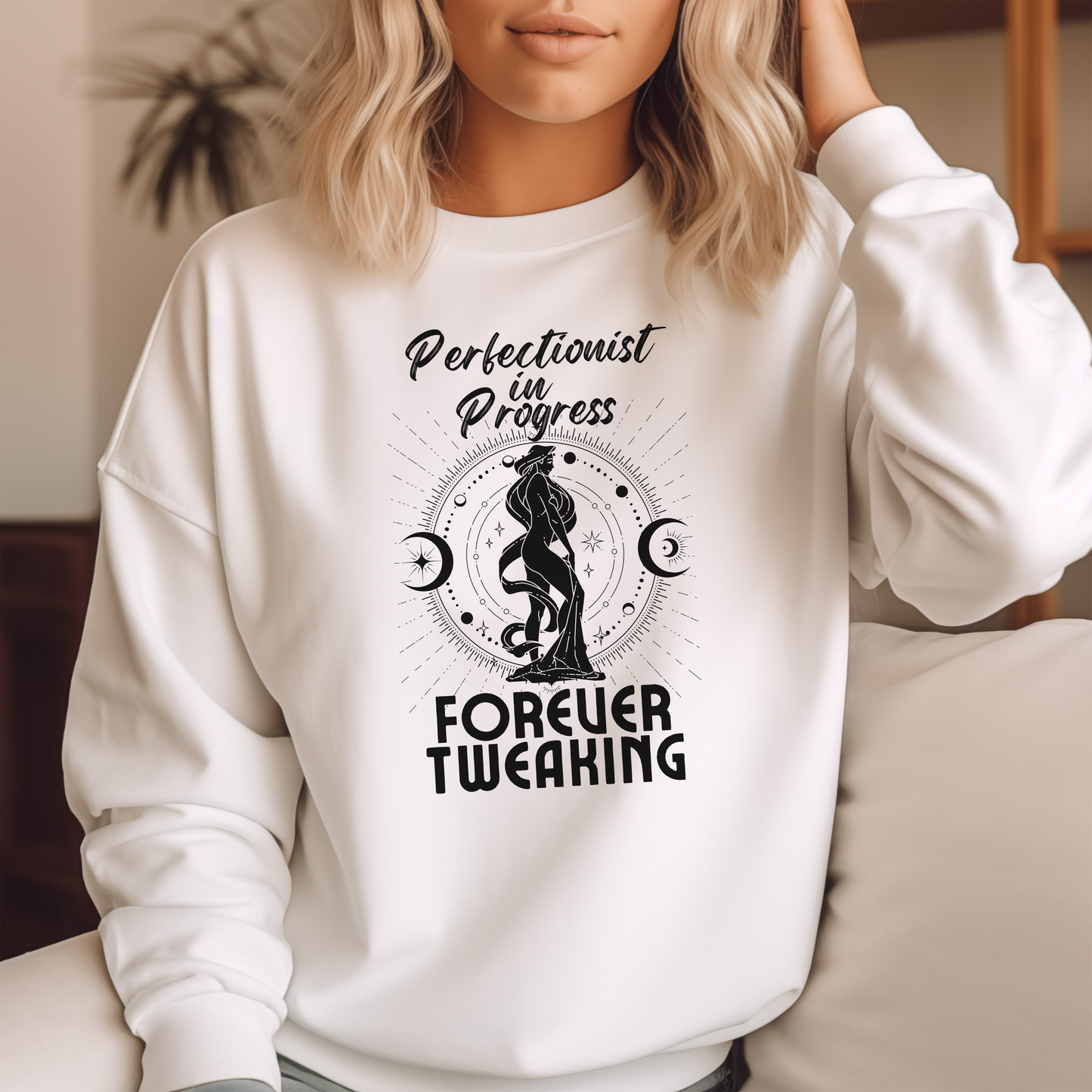 Virgo Sweatshirt – "Perfectionist in Progress" Astrology Apparel