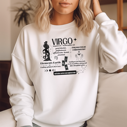 Virgo Sweatshirt – "Analytical & Compassionate"