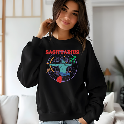 Sagittarius Retro Style Sweatshirt