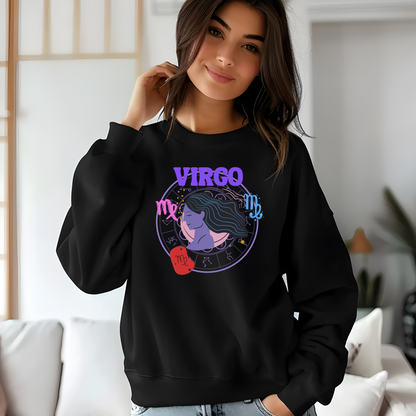 Retro Virgo Sweatshirt | 90s-Inspired Astrology Style