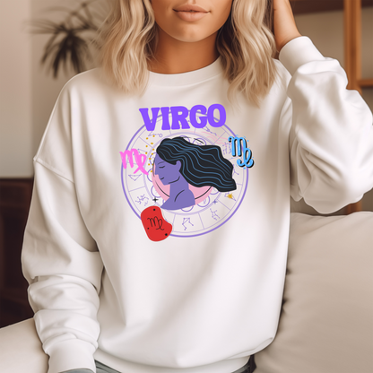 Retro Virgo Sweatshirt | 90s-Inspired Astrology Style