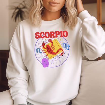 Scorpio Zodiac Retro Sweatshirt