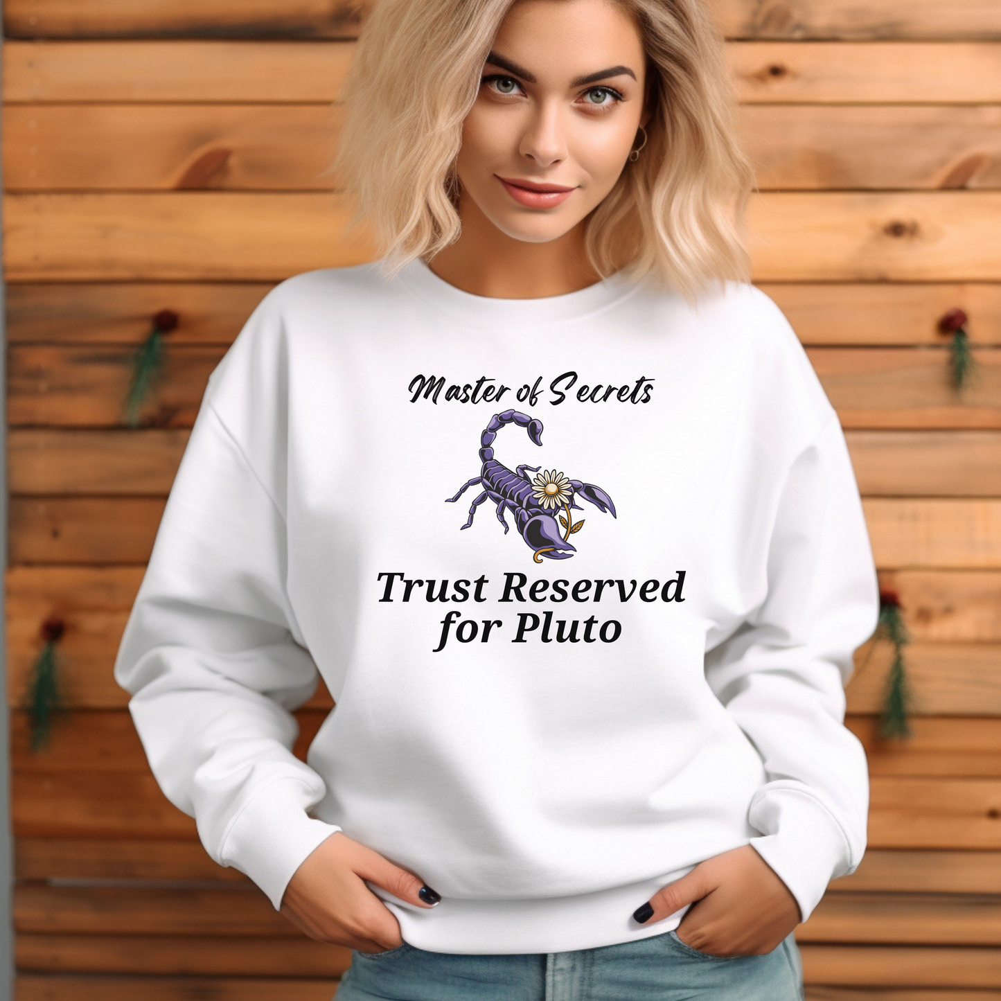 Scorpio Zodiac Sign Retro Sweatshirt – Master of Secrets Design