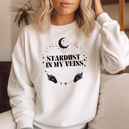 Stardust in My Veins Unisex Sweatshirt | Astrology-Inspired Design