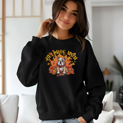 Bulldog Mom Autumn Sweatshirt | Cute Fall Design for English Bulldog Lovers