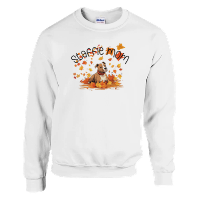 Staffie Mom Autumn Sweatshirt | Cute Staffordshire Dog Lover Sweater