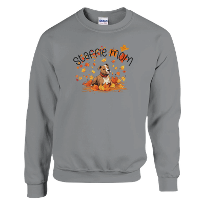 Staffie Mom Autumn Sweatshirt | Cute Staffordshire Dog Lover Sweater