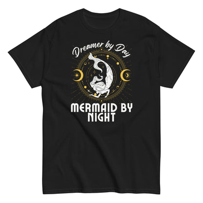 Pisces Zodiac Sign T-Shirt – Dreamer by Day, Mermaid by Night