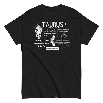 Taurus Zodiac Sign T-Shirt – "Reliable and Patient Nature"