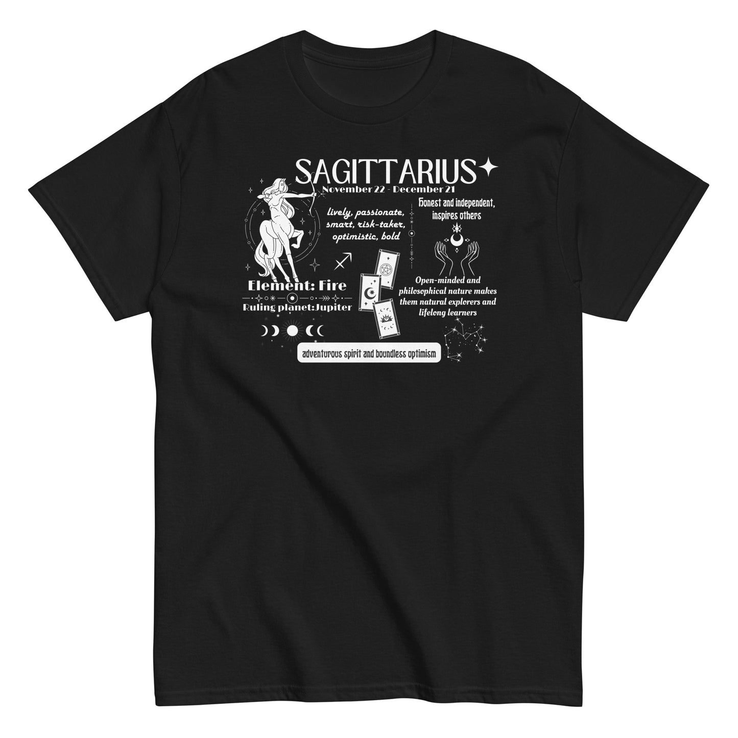 Sagittarius Zodiac Sign T-Shirt – Adventurous and Independent Spirit