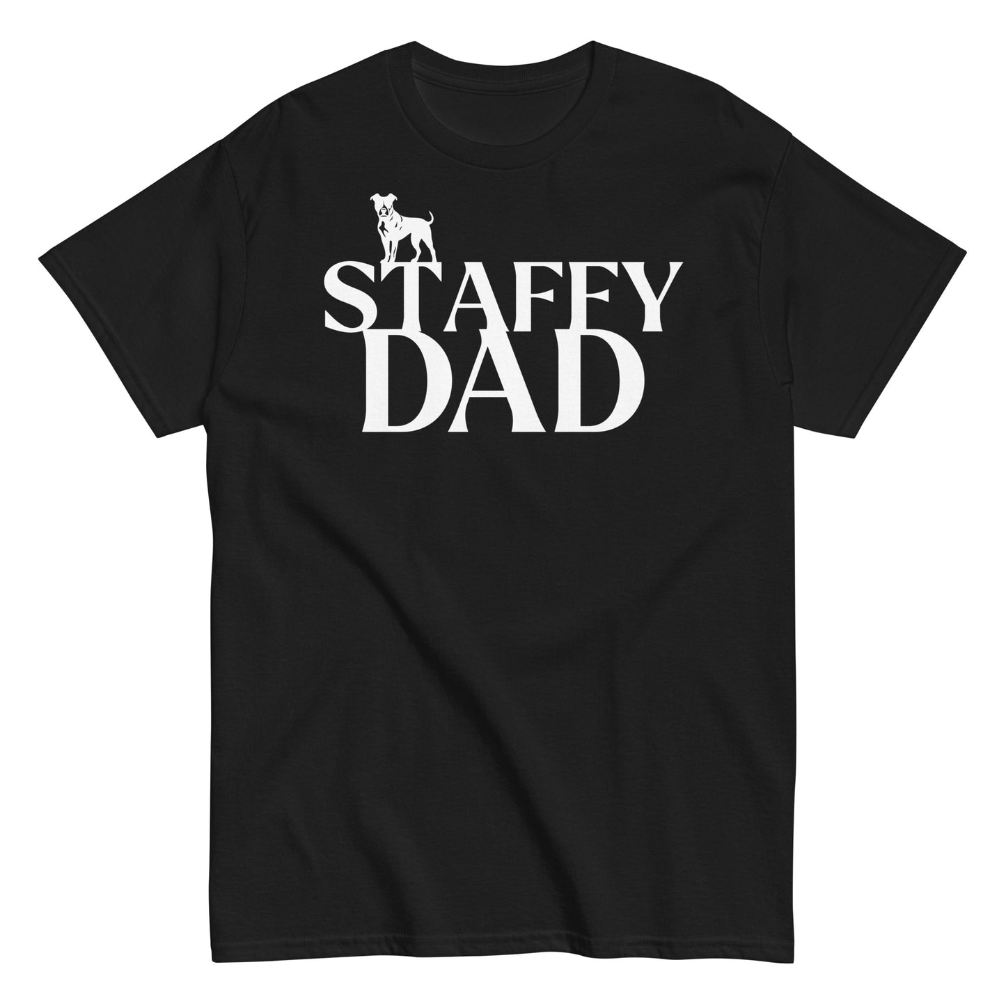 Staffy Dad T-Shirt | Proud Staffordshire Dog Lover Tee