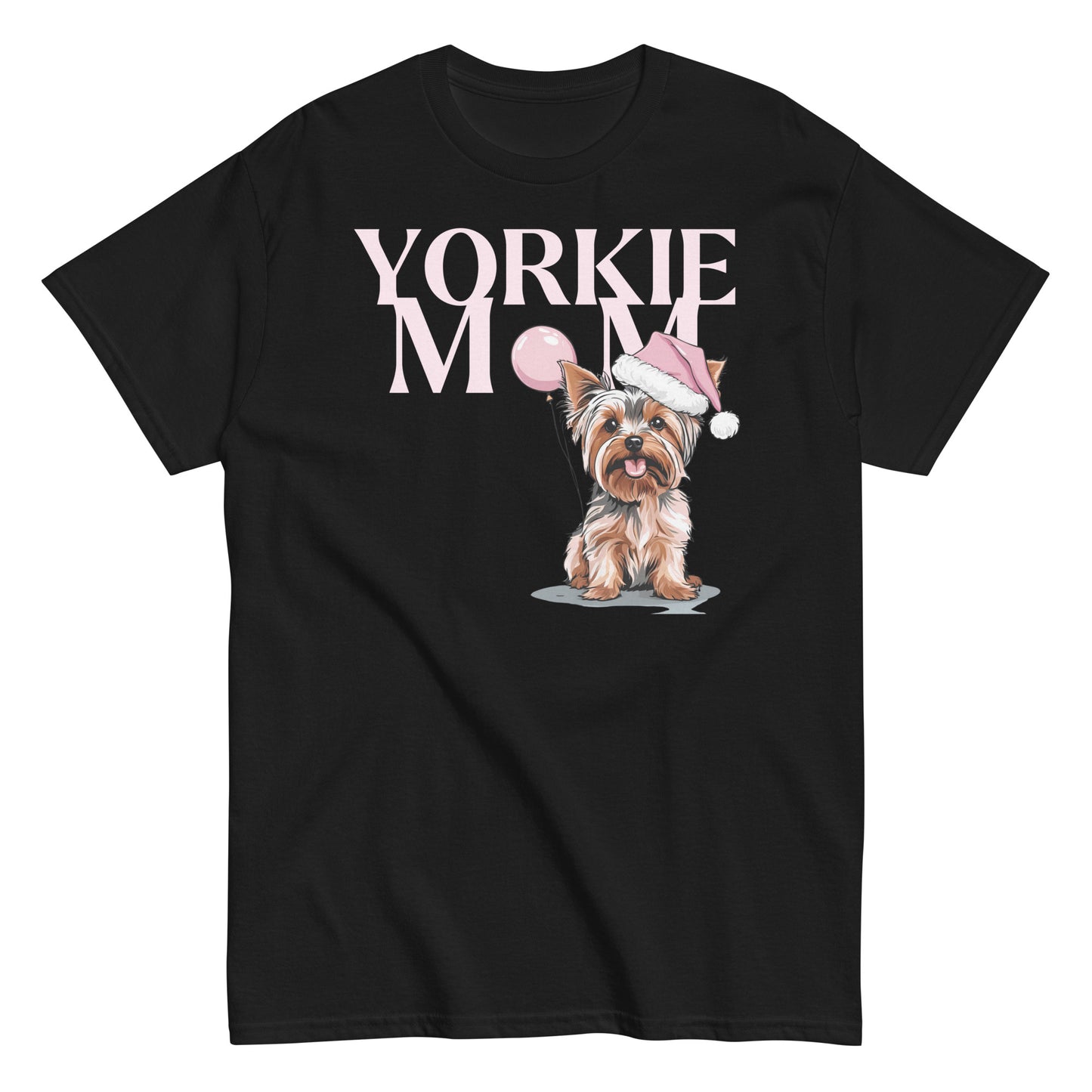 Yorkshire Terrier Mom Christmas T-Shirt | Cute Yorkie Dog Lover Tee