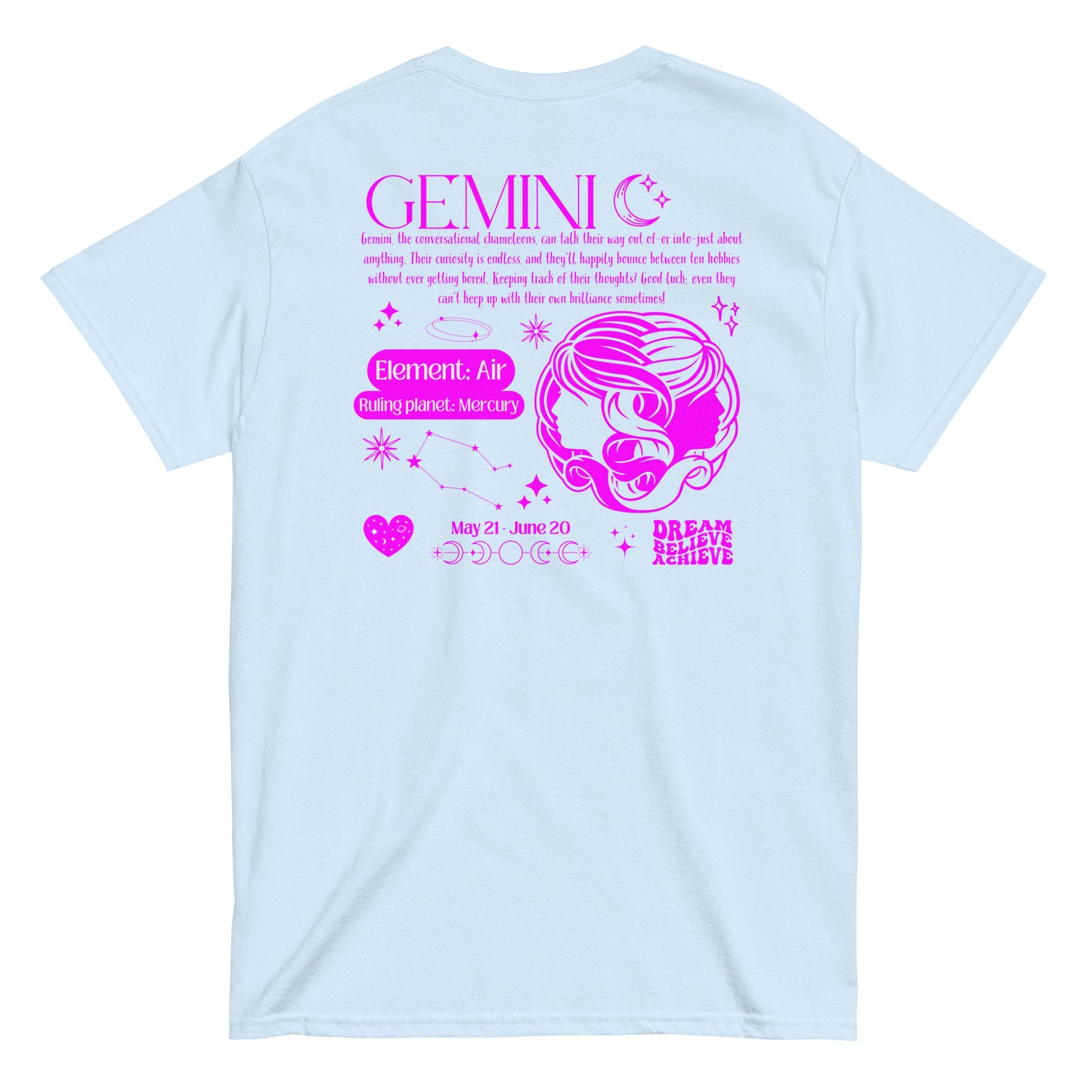 Gemini Zodiac Y2K T-Shirt