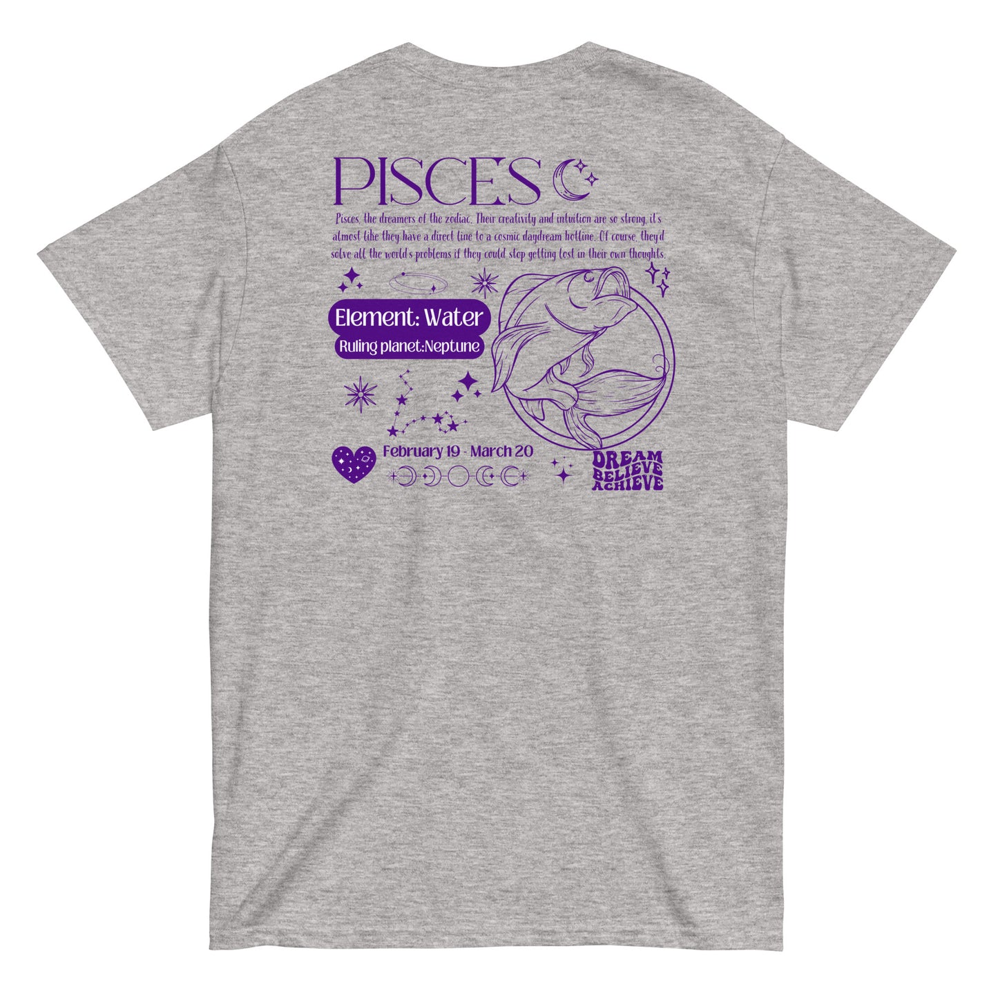 Pisces Zodiac Y2K Edition T-Shirt – Embrace the Dreamer Within