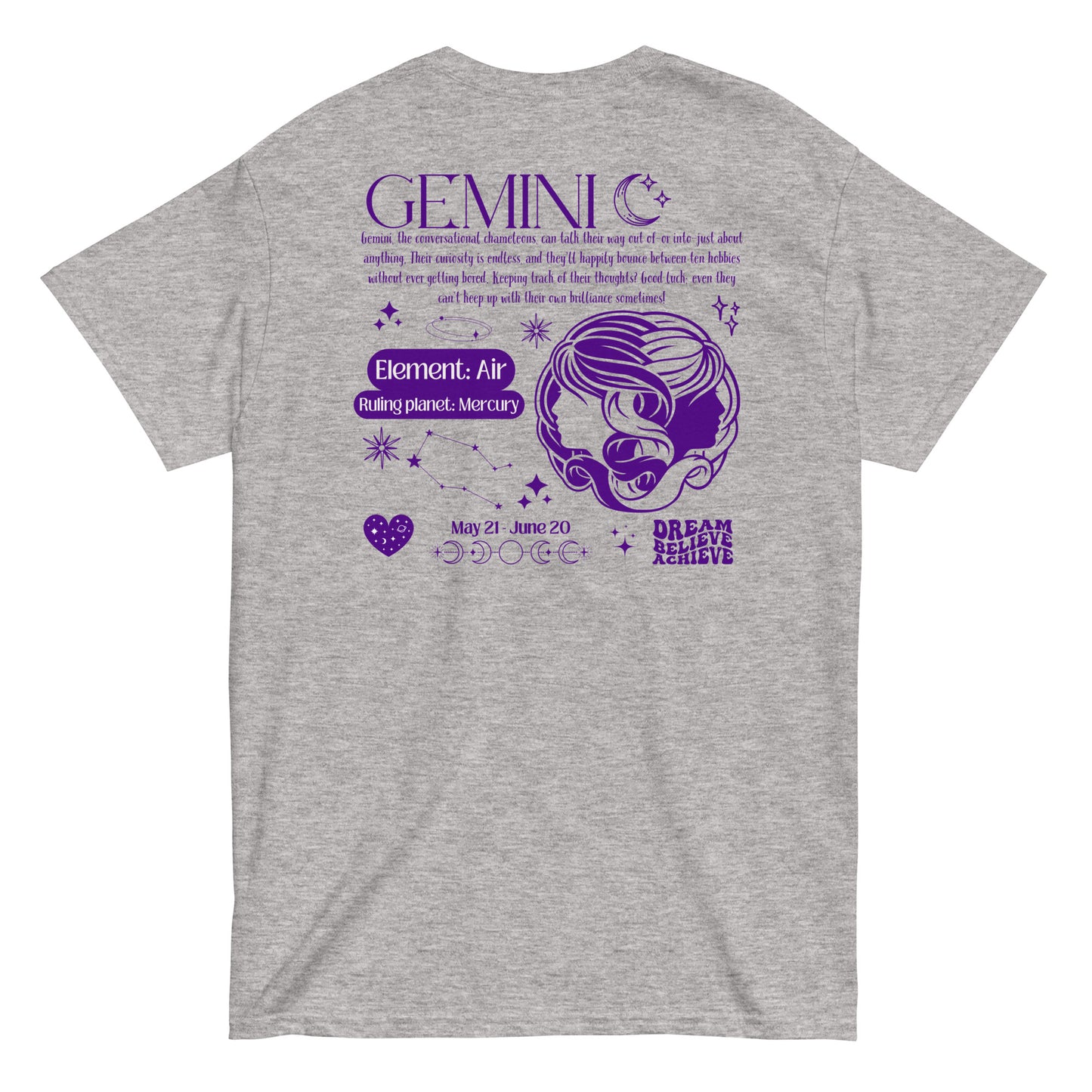 Gemini Zodiac Y2K T-Shirt