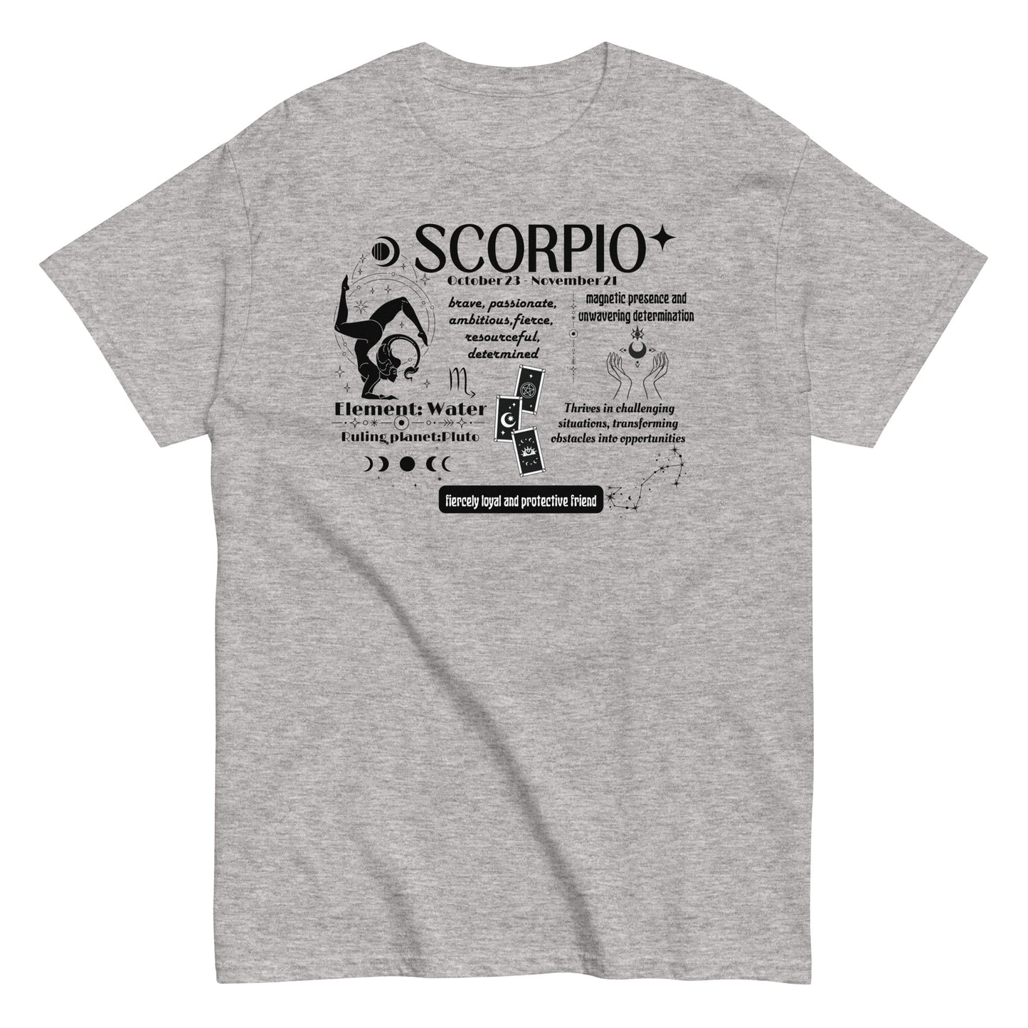 Scorpio Zodiac T-Shirt - Fiercely Loyal & Protective