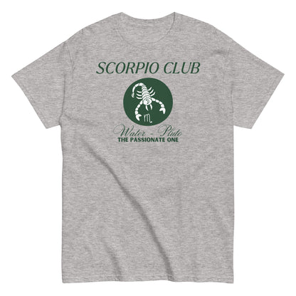 Scorpio Club T-Shirt – "The Passionate One" – Water & Pluto Sign