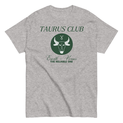 Taurus Club Zodiac T-Shirt – "The Reliable One"