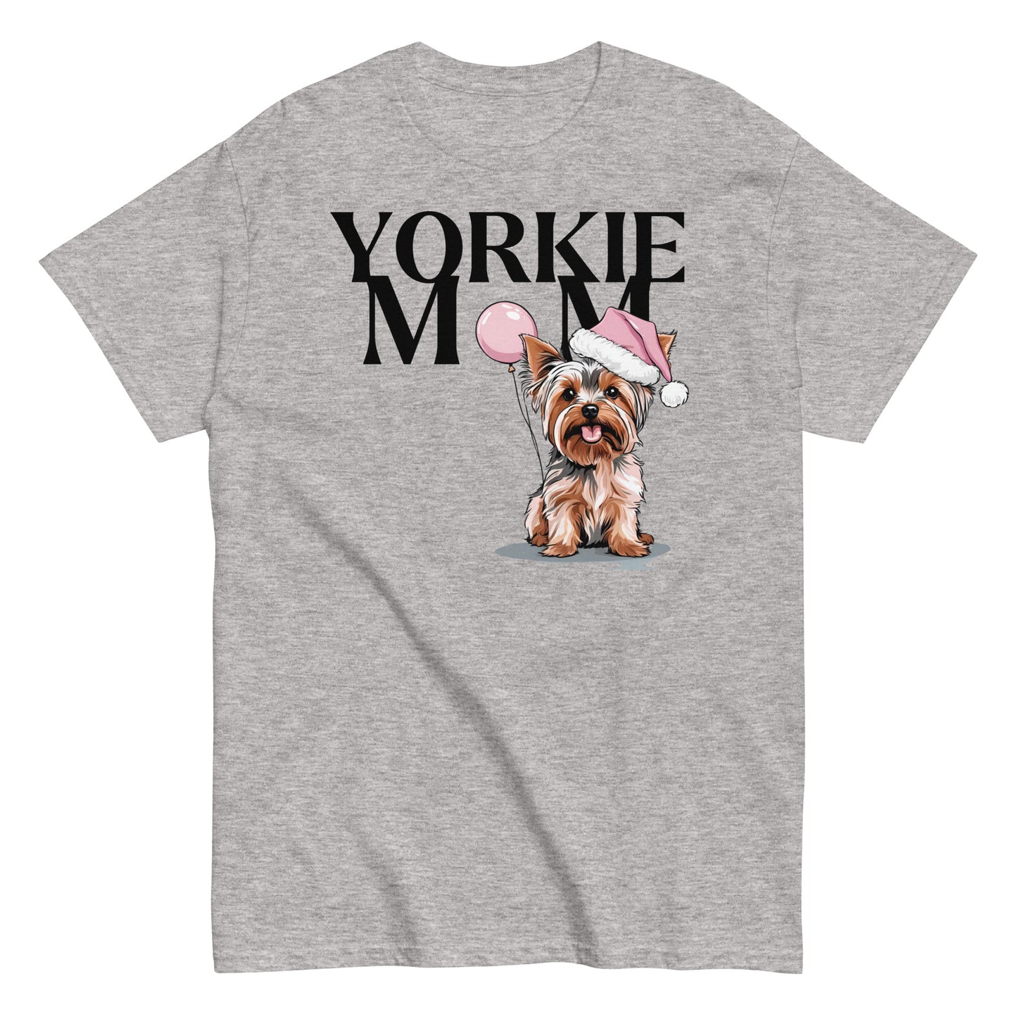 Yorkshire Terrier Mom Christmas T-Shirt | Cute Yorkie Dog Lover Tee