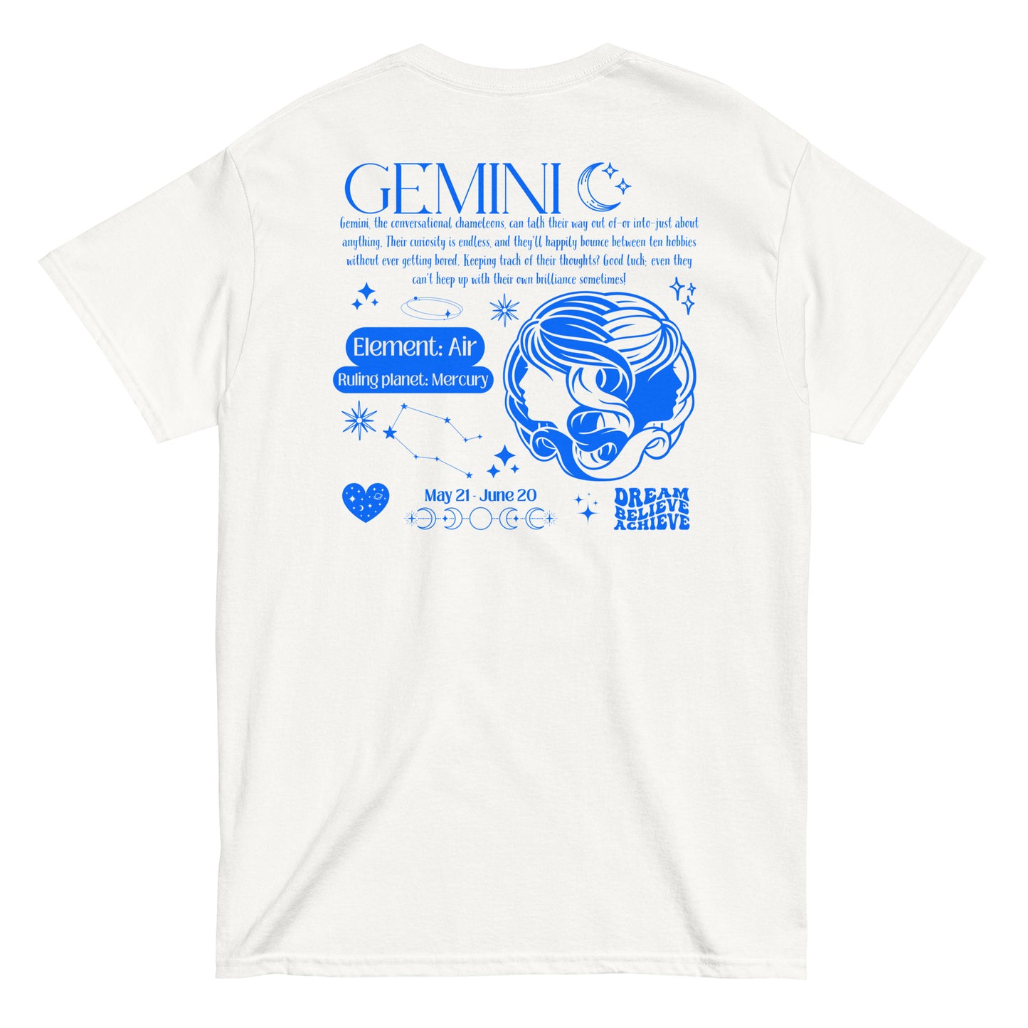 Gemini Zodiac Y2K T-Shirt