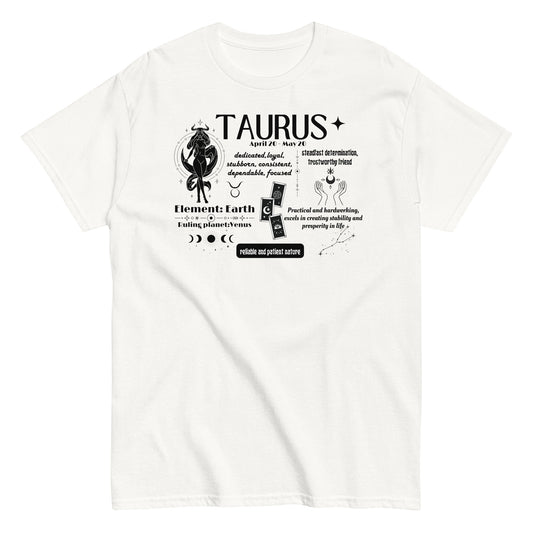 Taurus Zodiac Sign T-Shirt – "Reliable and Patient Nature"