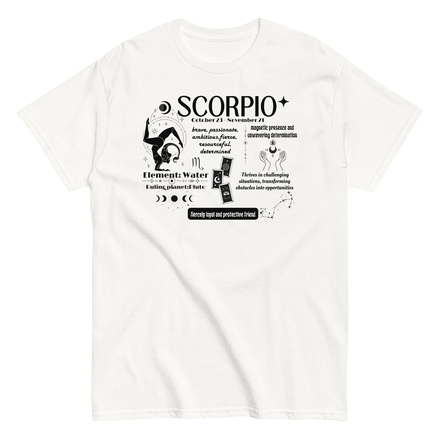 Scorpio Zodiac T-Shirt - Fiercely Loyal & Protective