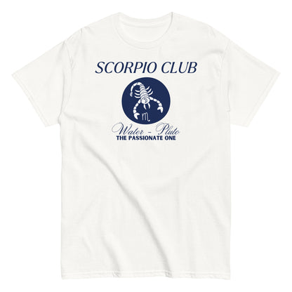 Scorpio Club T-Shirt – "The Passionate One" – Water & Pluto Sign