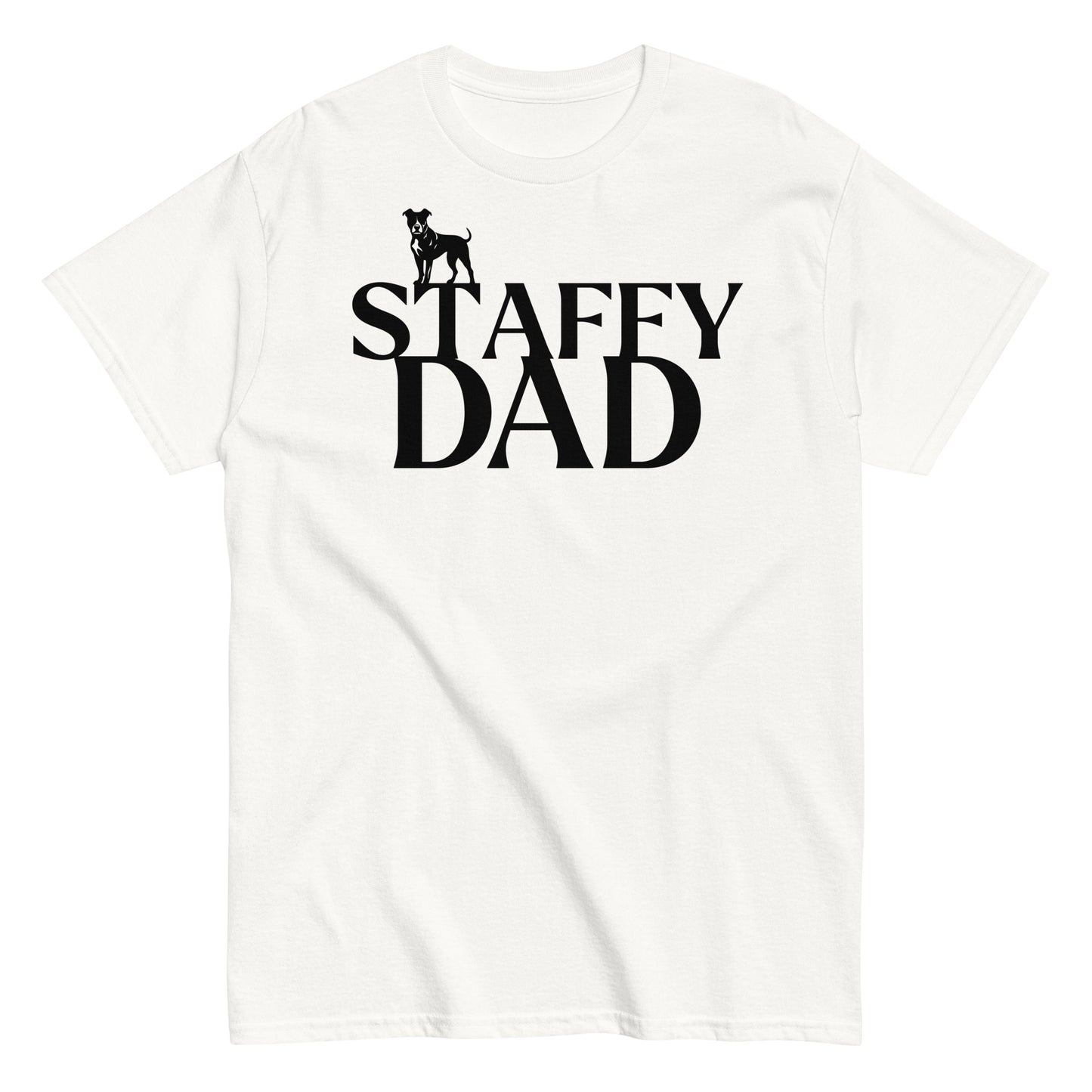 Staffy Dad T-Shirt | Proud Staffordshire Dog Lover Tee