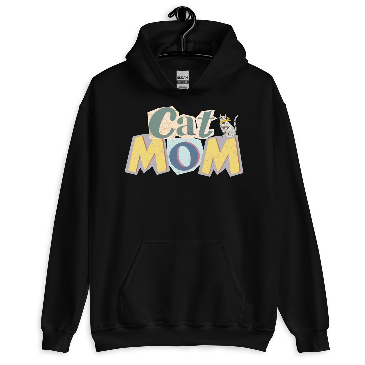 Cat Mom Hoodie with Cartoon Design | Perfect Gift for Cat Lovers