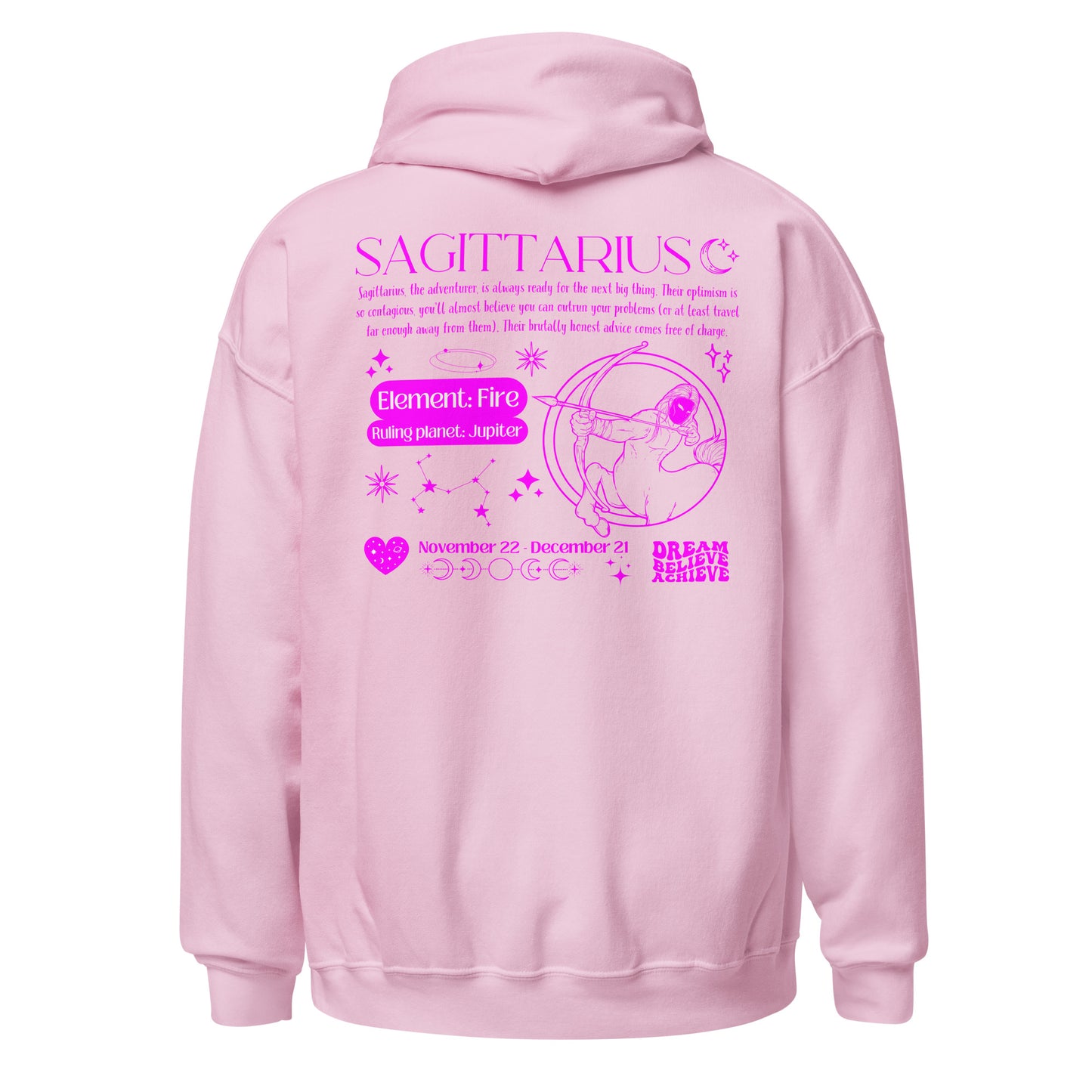 Sagittarius Zodiac Y2K Hoodie