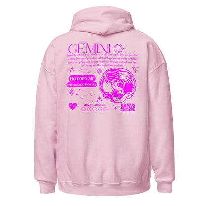 Gemini Zodiac Y2K Hoodie