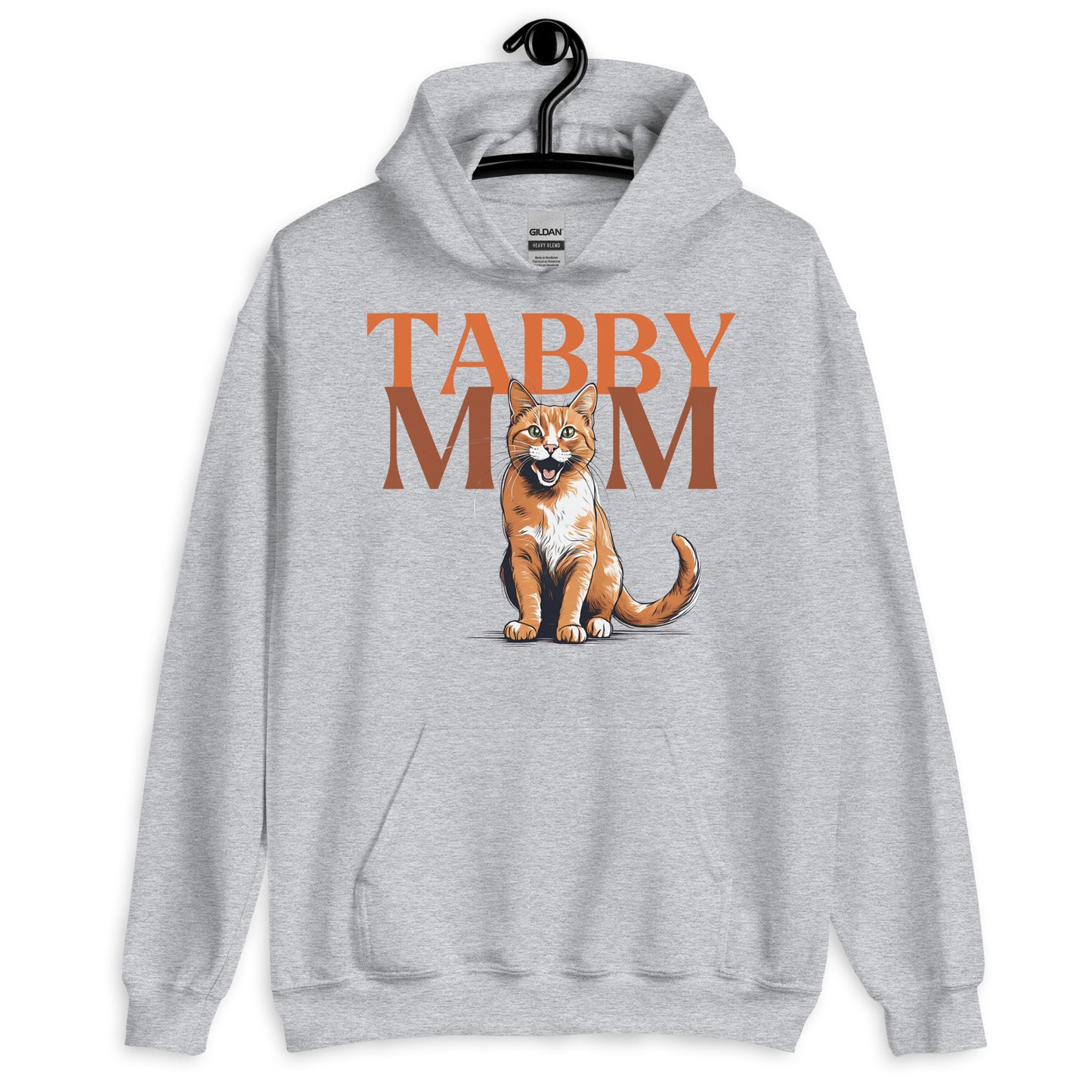 Tabby Mom Hoodie | Cozy Sweatshirt for Ginger Cat Lovers