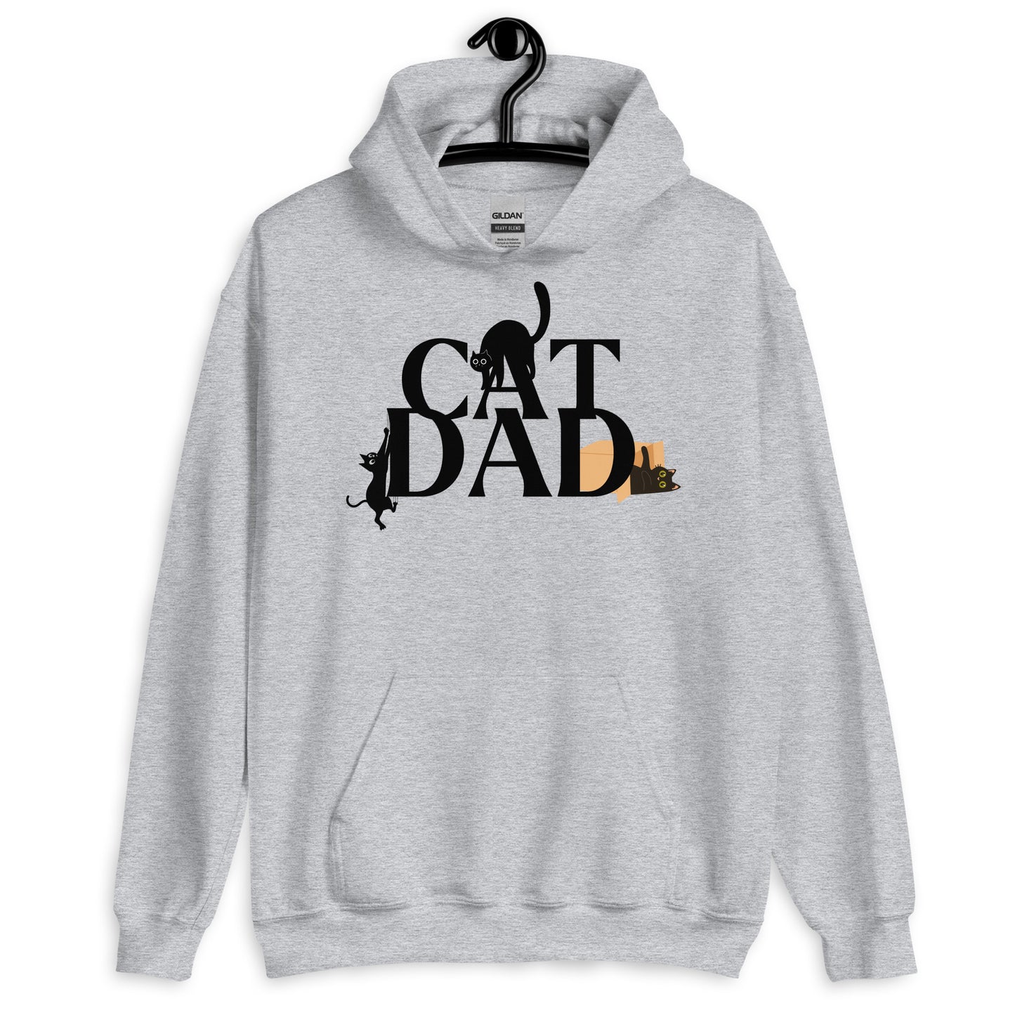 Cat Dad Hoodie with Cute Cat Graphics | Cat Lover Hoodie