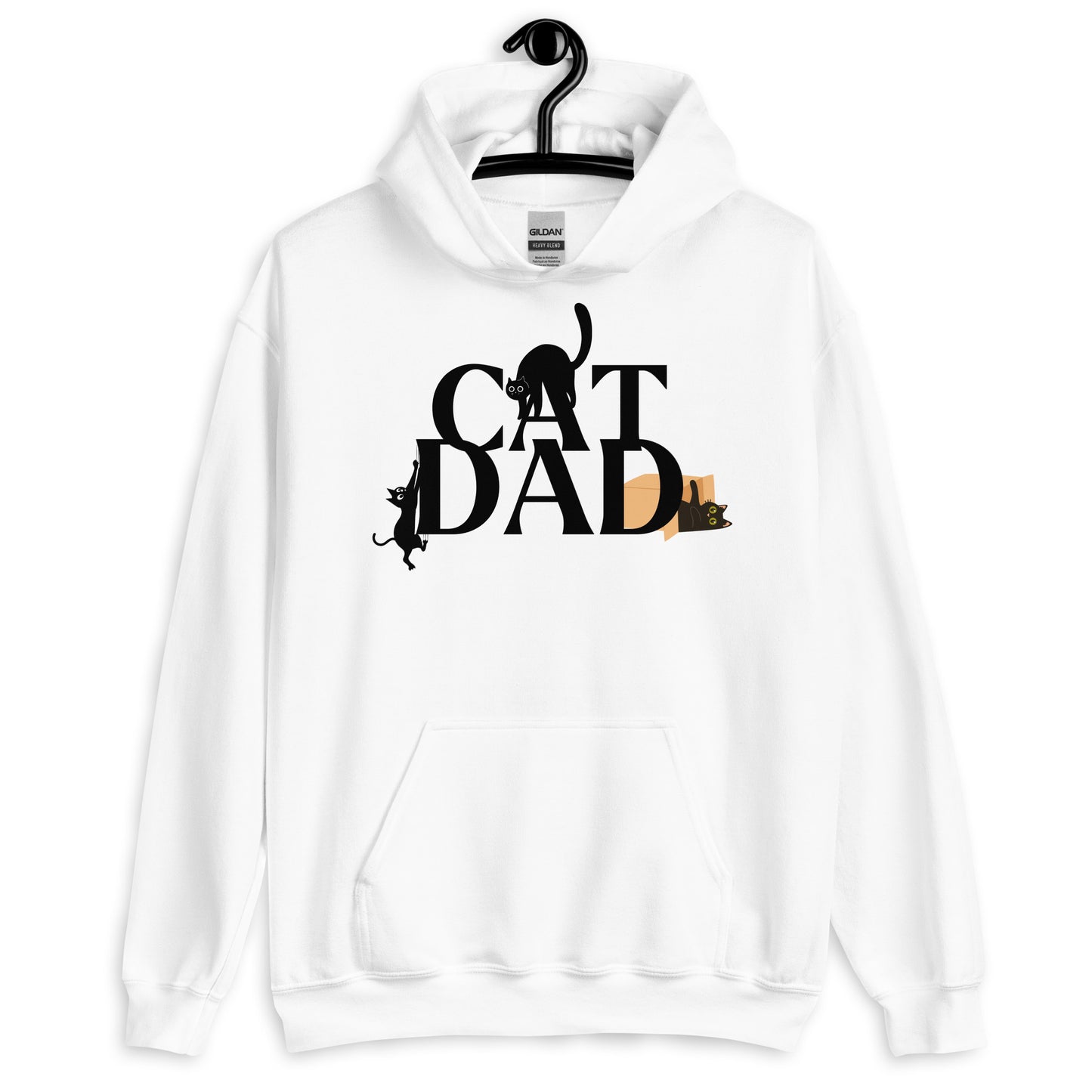 Cat Dad Hoodie with Cute Cat Graphics | Cat Lover Hoodie