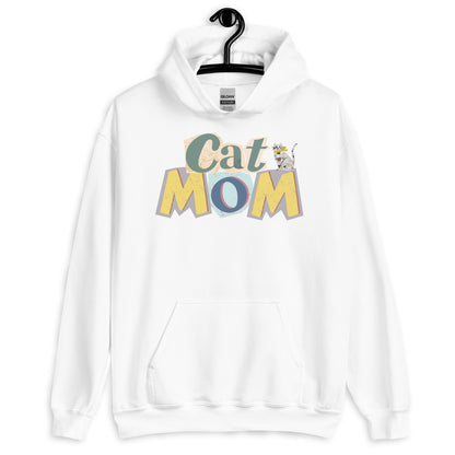 Cat Mom Hoodie with Cartoon Design | Perfect Gift for Cat Lovers