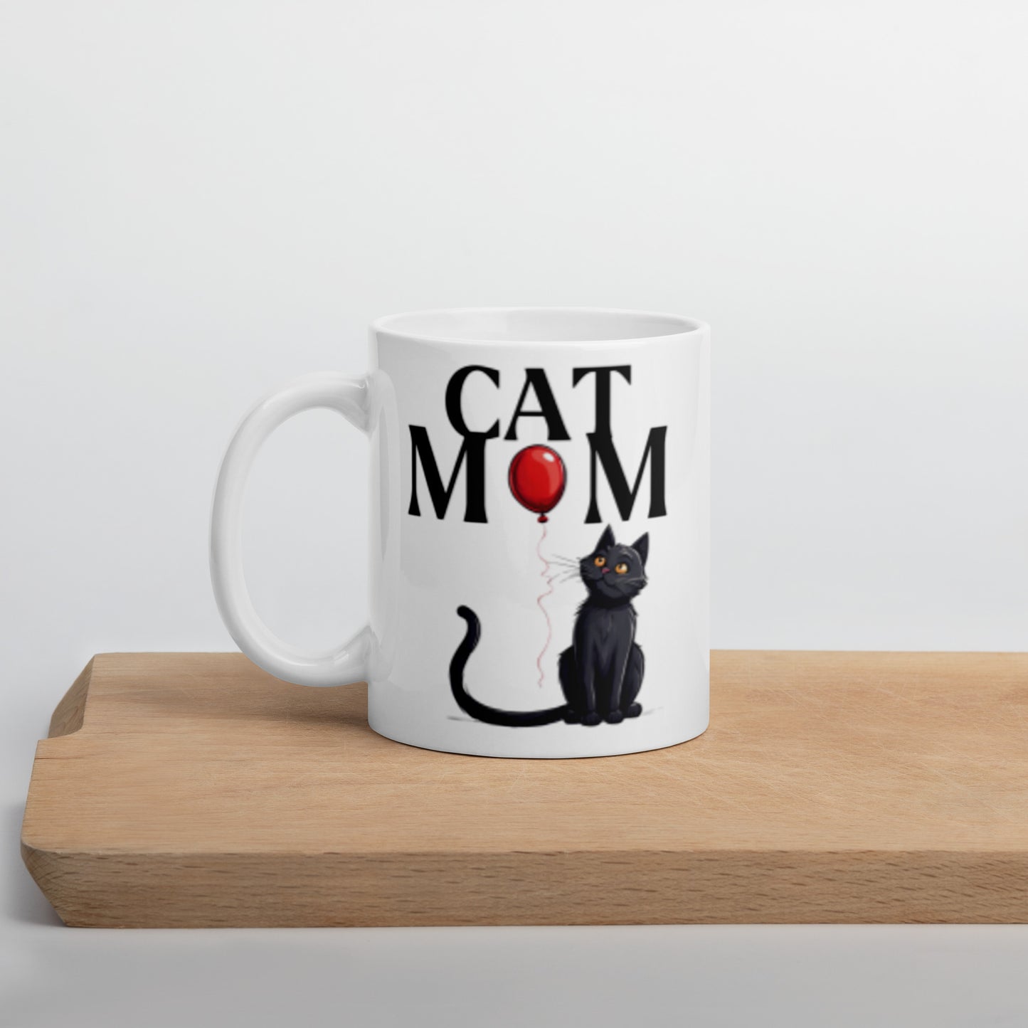 Cat Mom Mug with Black Cat | Cute Cat Lover Gift