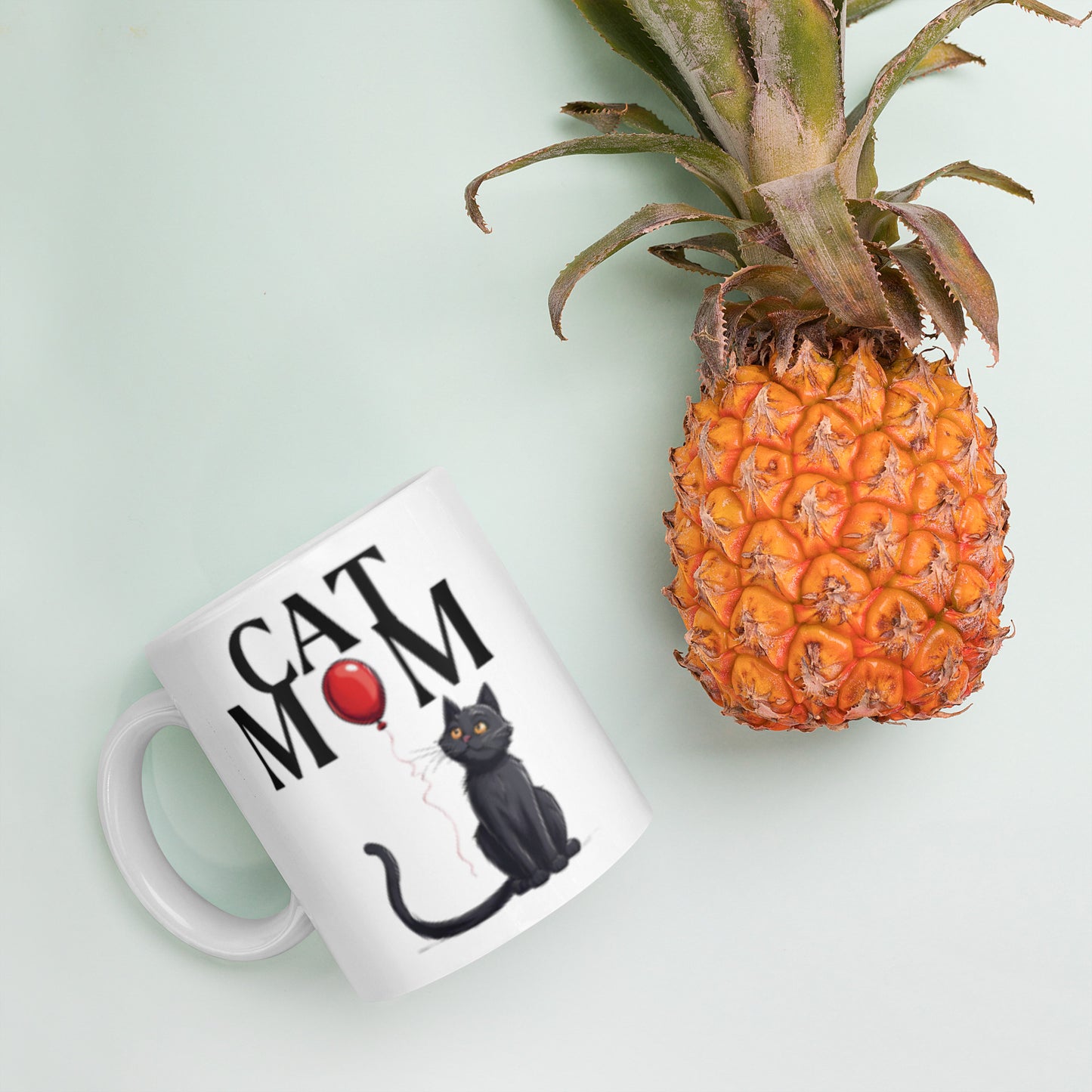 Cat Mom Mug with Black Cat | Cute Cat Lover Gift